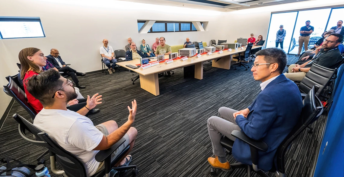 people seated in conference room